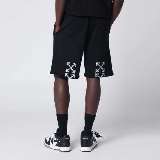 Heraldic Arrow bermuda shorts black
