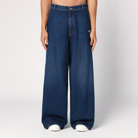 Blue Wide Denim Jeans