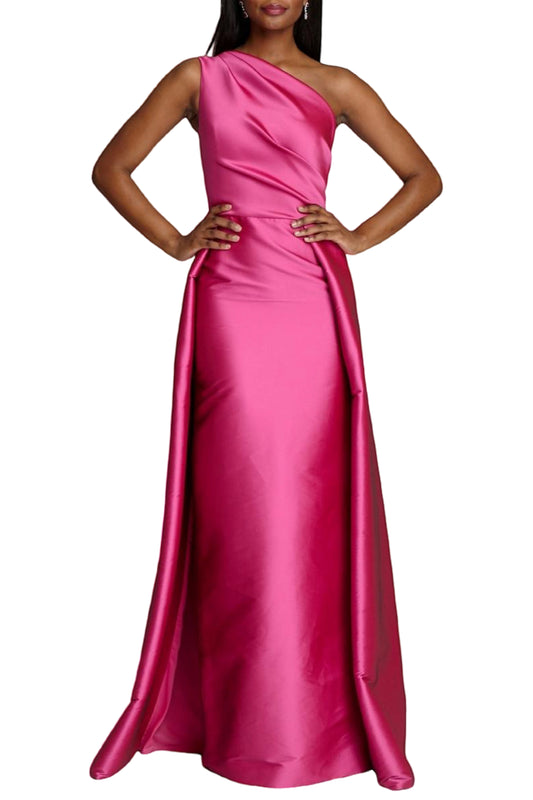 ONE SHOULDER SATIN GOWN