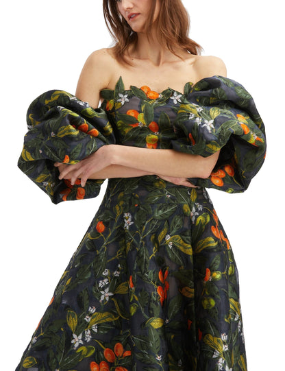 OFF-SHOULDER PUFF GOWN