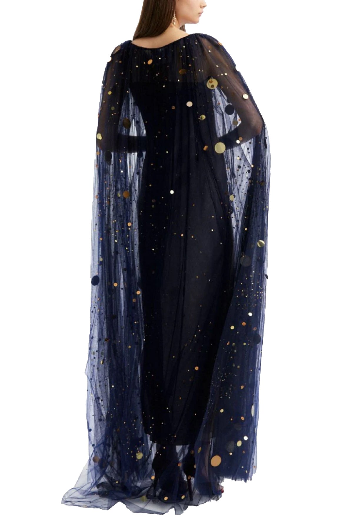 SEQUIN & BEAD EMBROIDERED FIREFLY CAFTAN