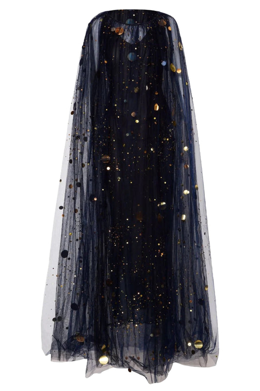 SEQUIN & BEAD EMBROIDERED FIREFLY CAFTAN