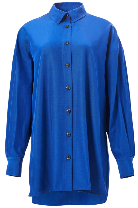 OVERSIZED TIE-FRONT SHIRT