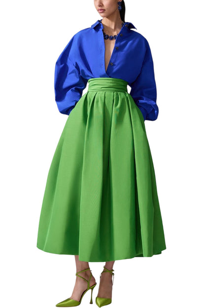 OVERSIZED TIE-FRONT SHIRT