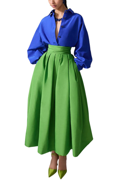 OVERSIZED TIE-FRONT SHIRT
