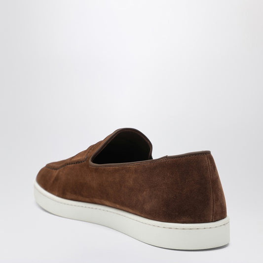 Brown suede Peebles loafers