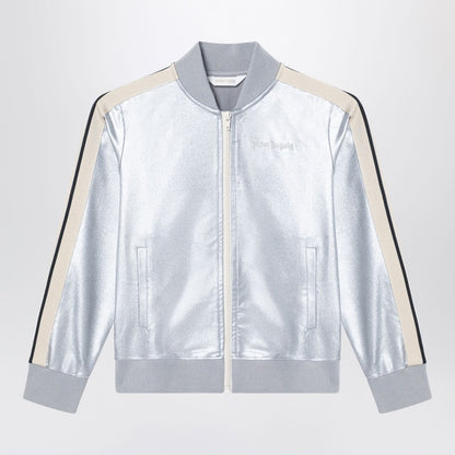 Track Silver Zip Sweatshirt