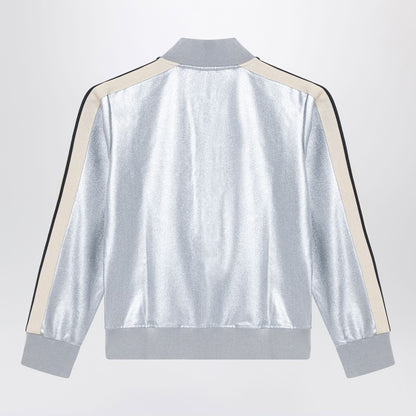 Track Silver Zip Sweatshirt