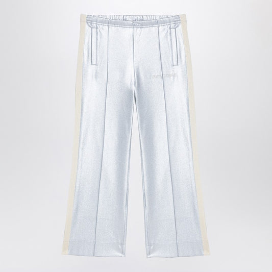 Silver Trousers With Logo