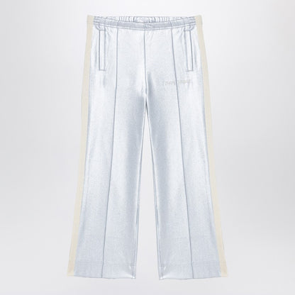 Silver Trousers With Logo