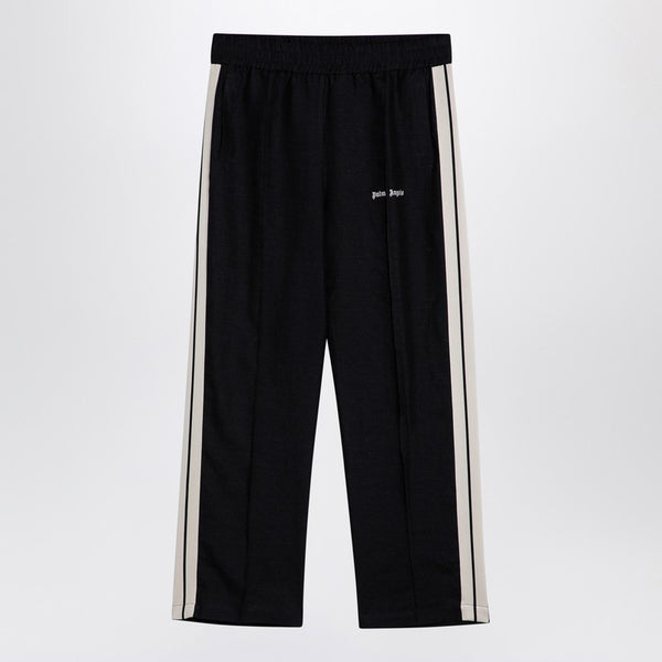 Anthracite Grey Linen Sports Trousers