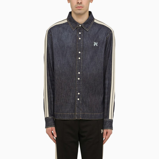 Blue denim Monogram shirt-jacket