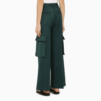 Forest Green Wool Trousers