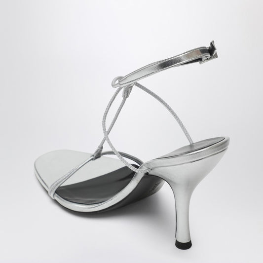 Mixer sandal in silver leather