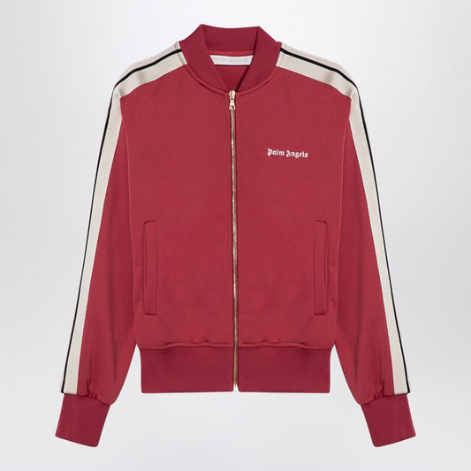 Earth Red Zip Sweatshirt With Logo