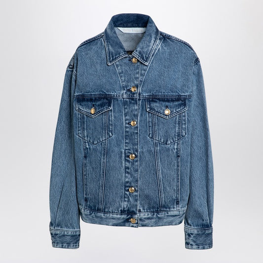 Denim Jacket With Jungle Insert