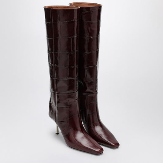 Bettina high boot with coconut effect