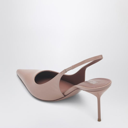 Lidia pink patent leather slingback