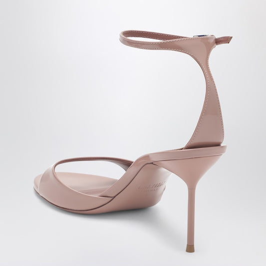 Lidia antique pink patent leather sandal