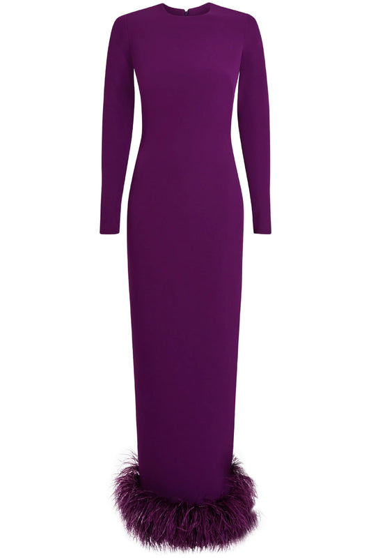 PAIGNITA CURRANT LONG DRESS