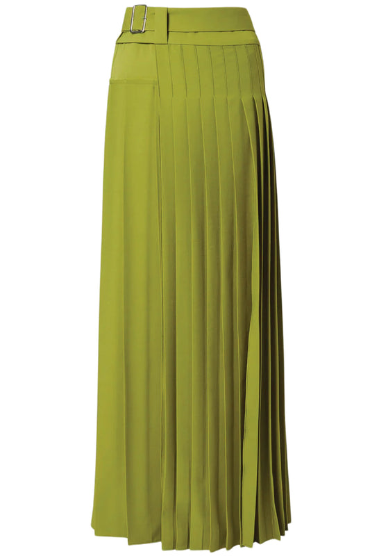 PLEATED LONG KILT SKIRT