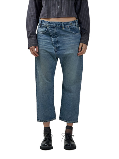 CROSSOVER CROP DENIM PANTS