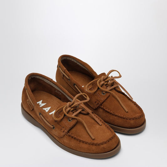 Brown Suede Boat Shoes