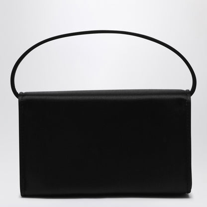 Black Satin Micro Pilgrim Bag