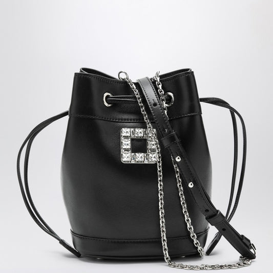 Black Leather Bucket Bag Très Vivier