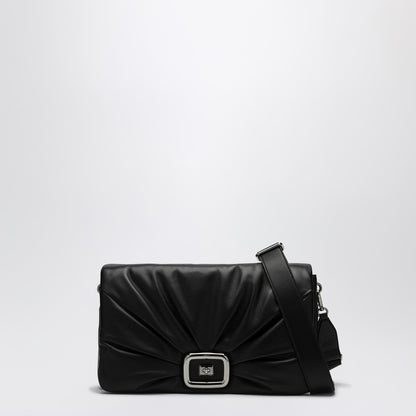 Viv'' Choc Large Black Leather Bag
