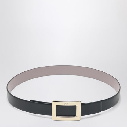 Belle Vivier Black/pink Leather Belt