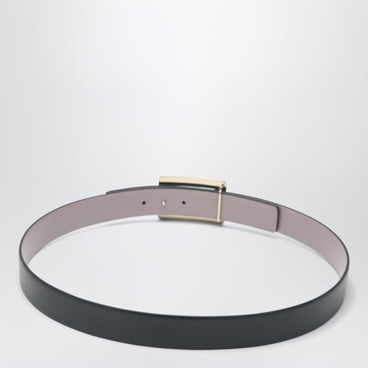 Belle Vivier Black/pink Leather Belt