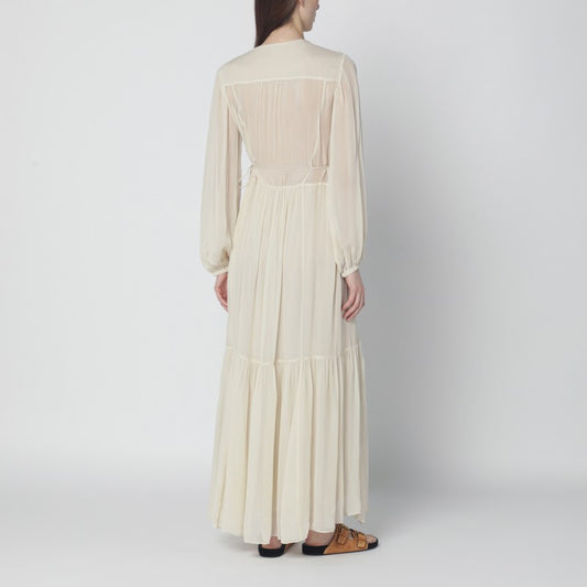 Briane long ecru dress