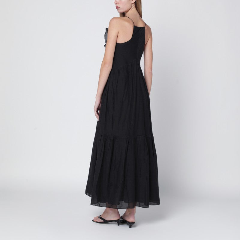 Black Vasma cotton-voile dress
