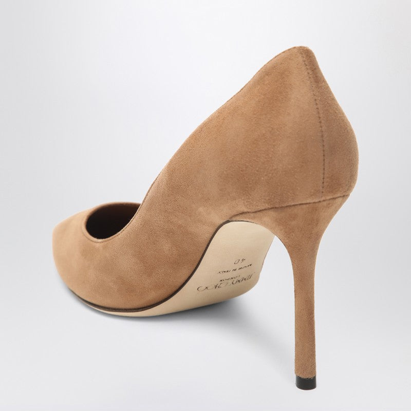 Romy 85 pumps in toffee colour suede