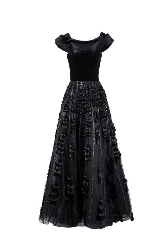 beaded-tulle-skirt-with-velvet-bodysuit-rtwfw23-2