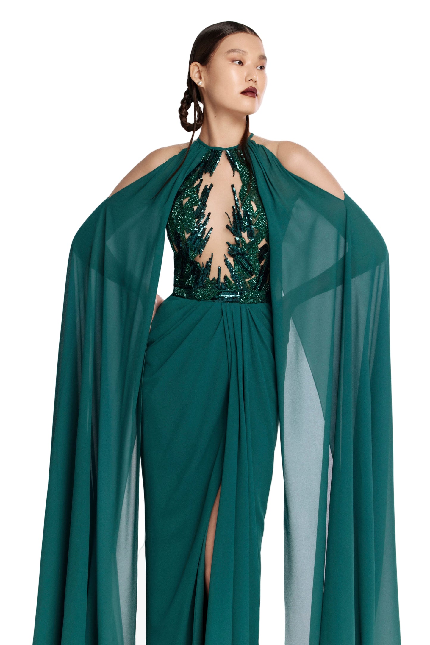 pleated-dress-with-cape-rtwfw24-3