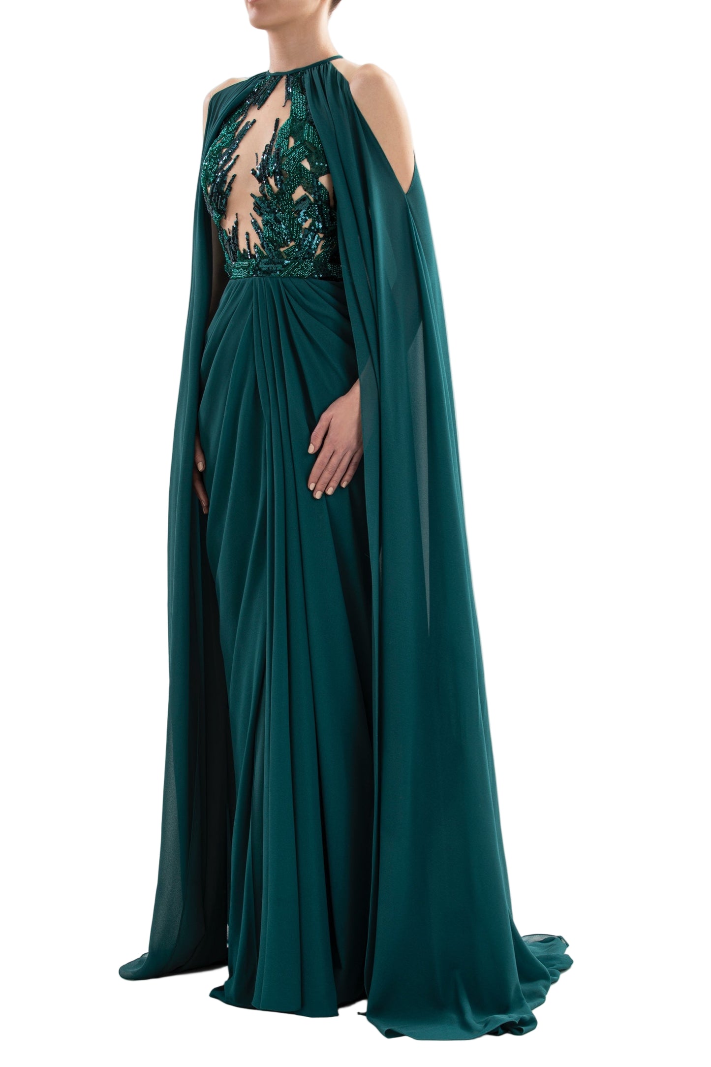 pleated-dress-with-cape-rtwfw24-1