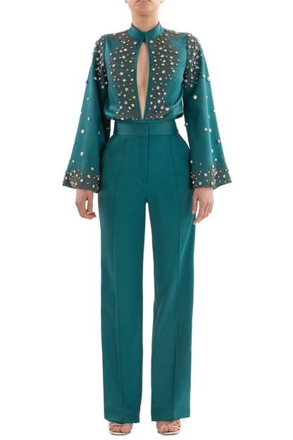 beaded bodysuitrtwfw24-tp-17green36