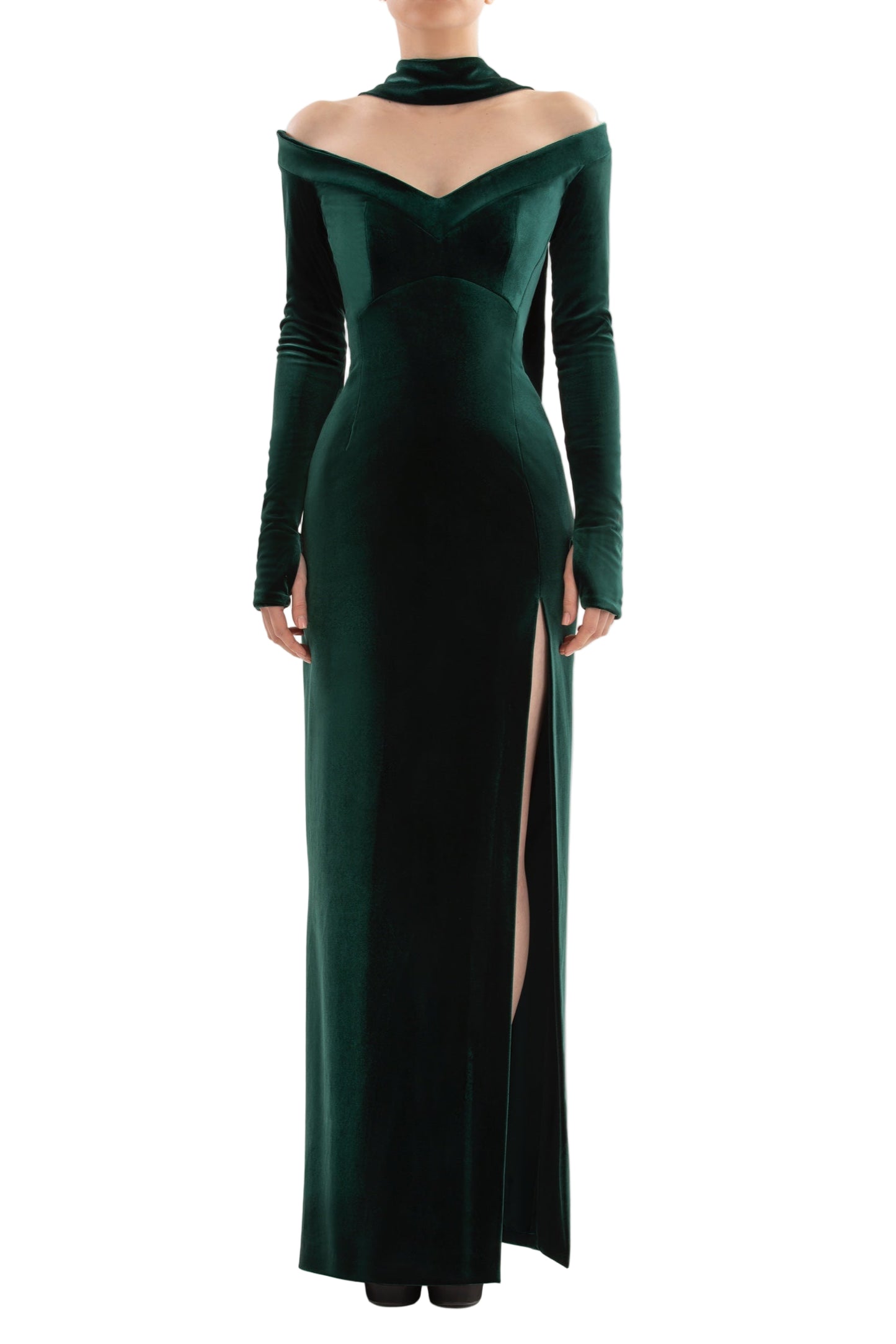 velvet-long-fitted-dress-rtwfw24-2