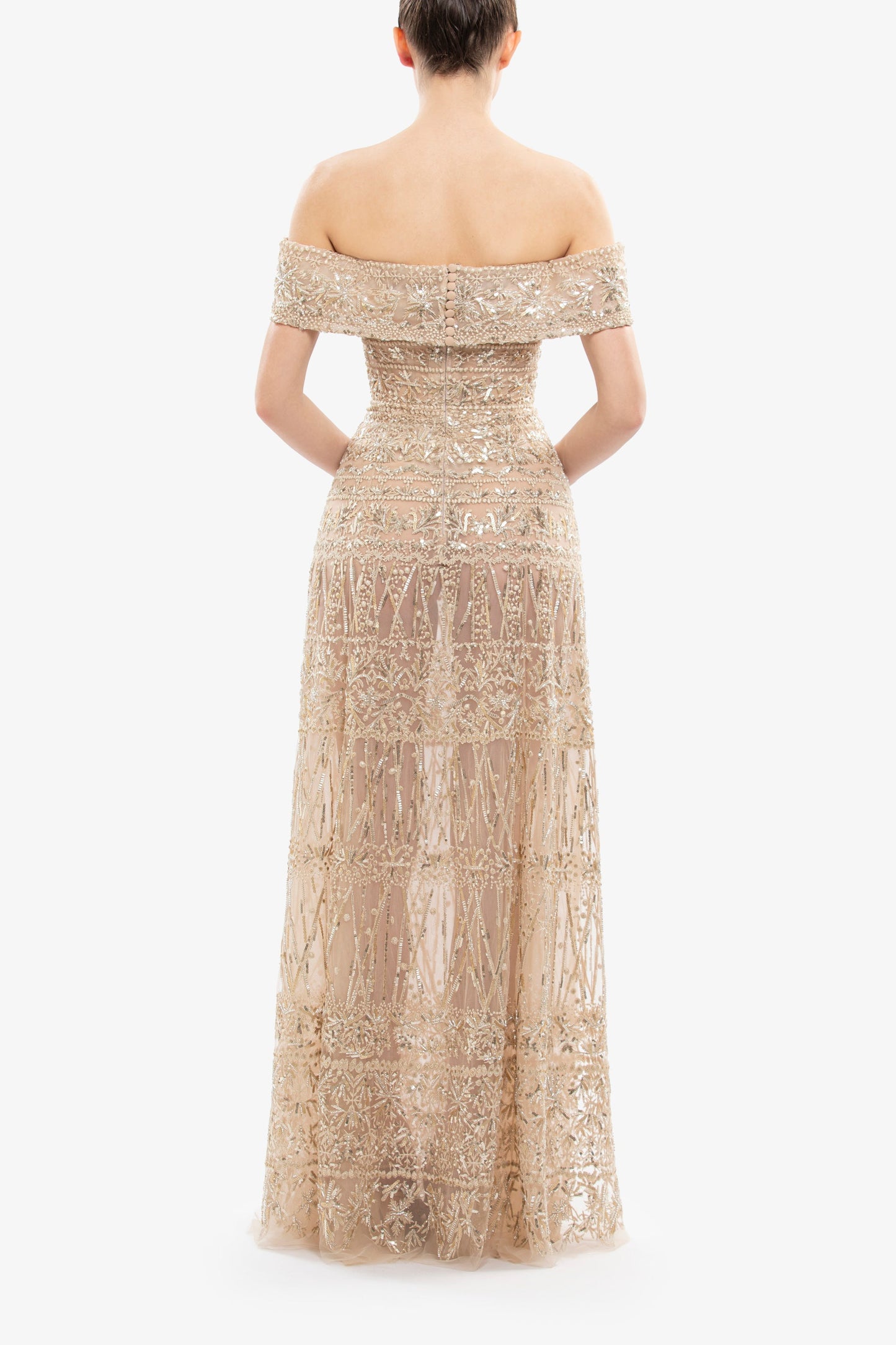 Beaded Tulle Dress