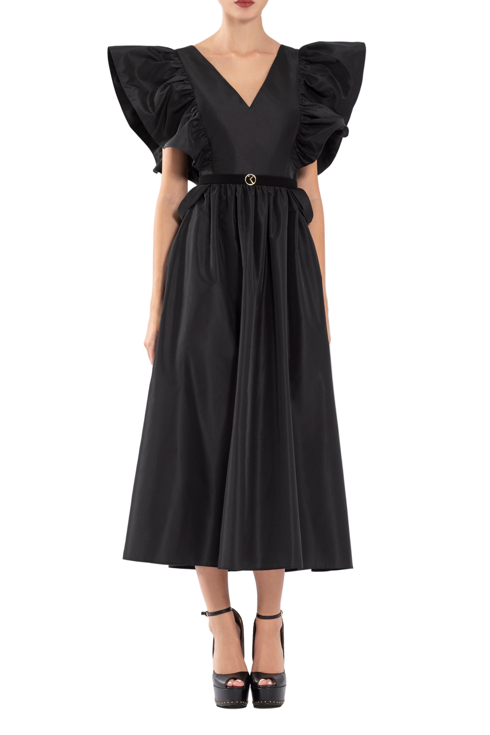taffeta-dress-with-gathered-sleeves-rtwss24-2