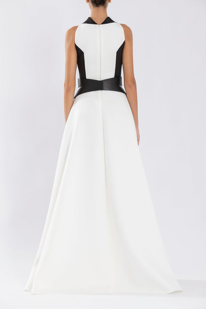 neoprene-dress-with-contrasting-cuts-rtwss24-3