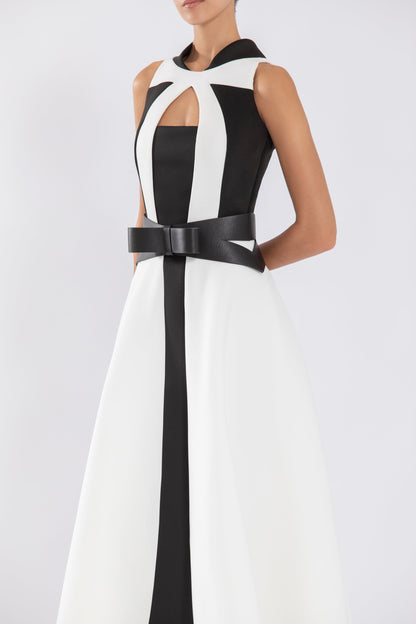 neoprene-dress-with-contrasting-cuts-rtwss24-4