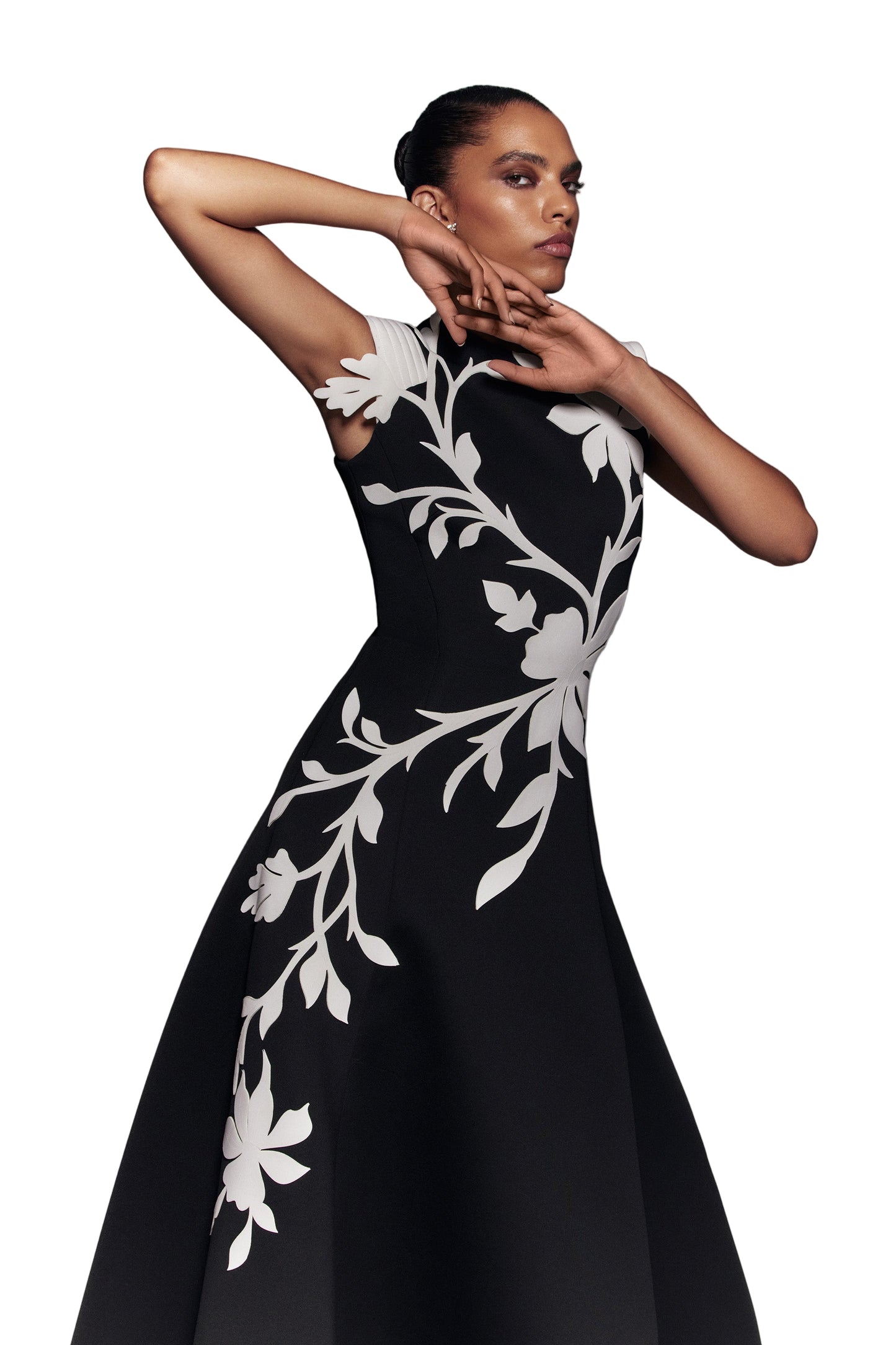 neoprene-dress-with-floral--embroidery-rtwss24-6