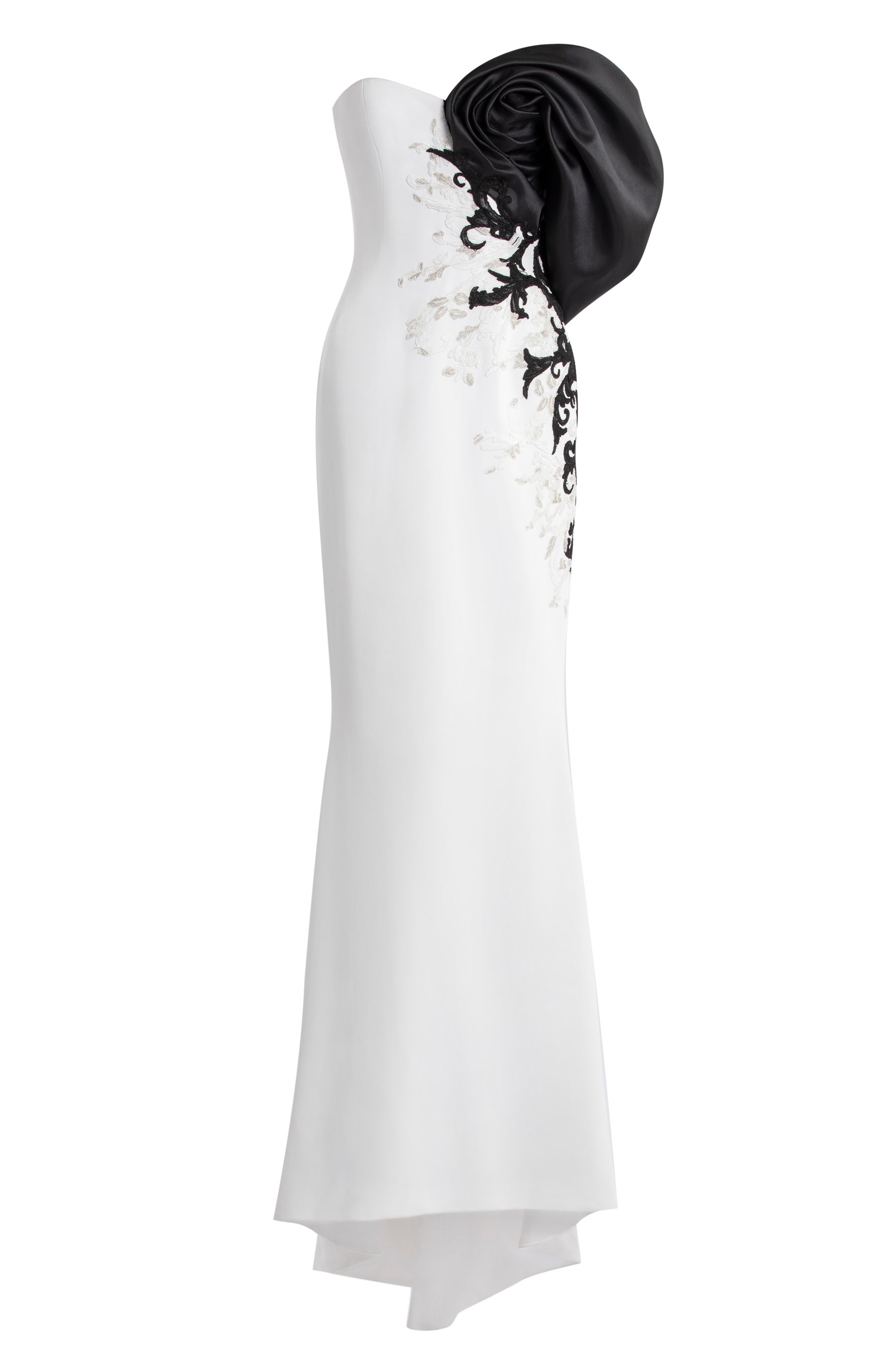 crepe-straight-fit-dress-with-mikado-one-sided,-off-shoulder-sleeve-rtwss24-3