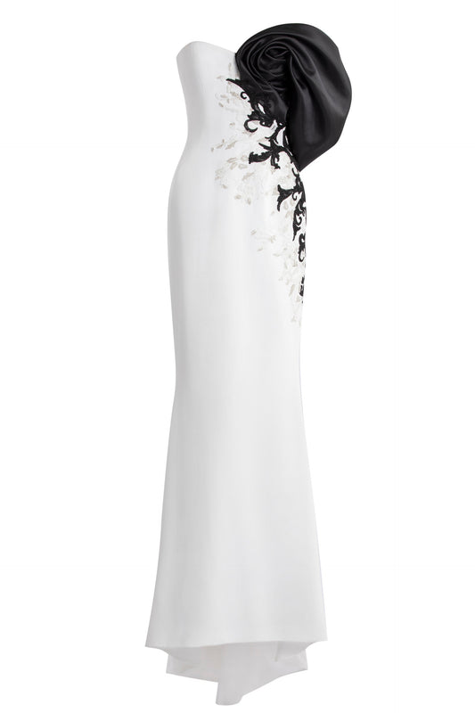 crepe-straight-fit-dress-with-mikado-one-sided,-off-shoulder-sleeve-rtwss24-3