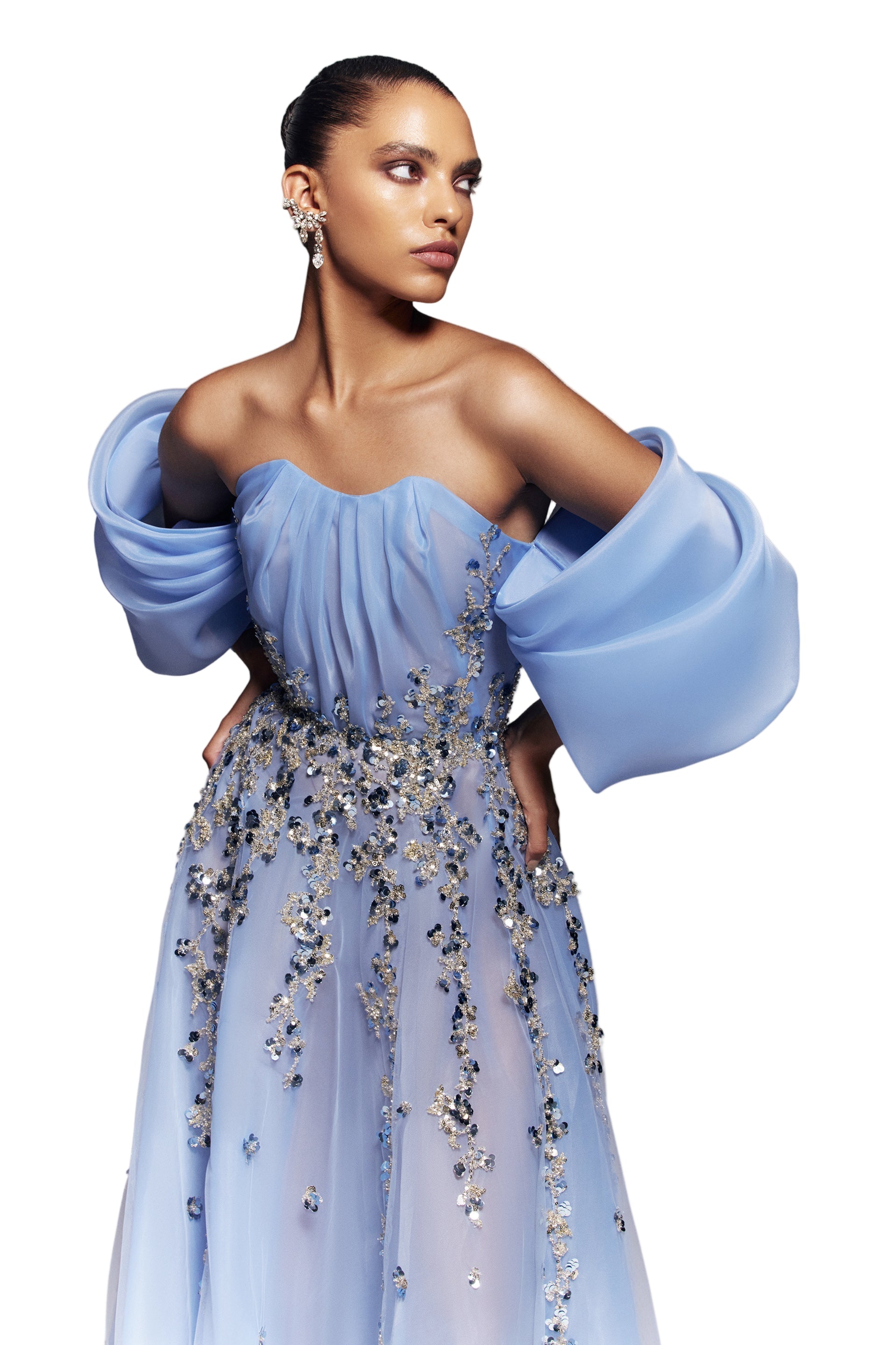 organza-dress-with-dotted-beading-and-pleated-of-shoulder-sleeves-rtwss24-1