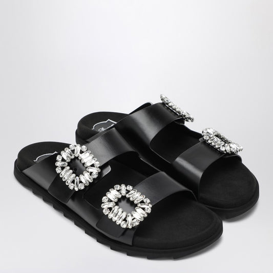 Mule Slidy Viv'' in pelle