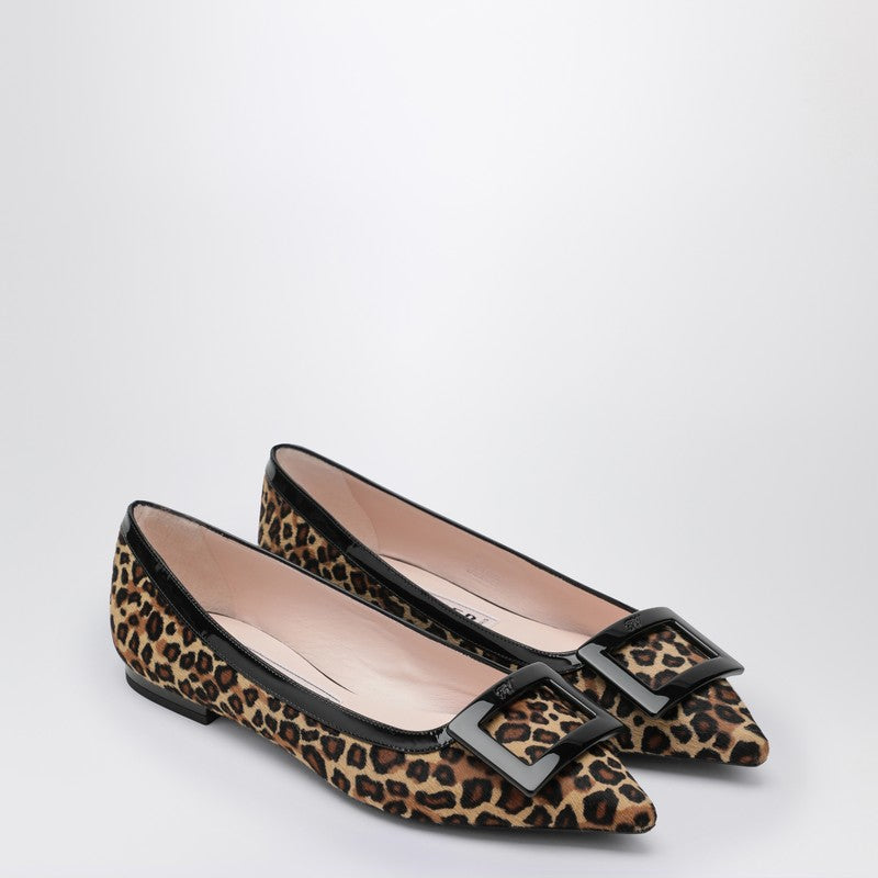 Gommettine ballerina leopard print pony skin